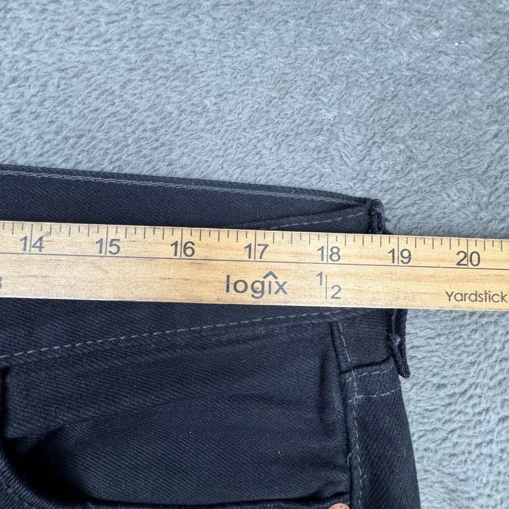 Levis 501 Original Fit Jeans Mens 36x34 Black Excellent Straight Leg Button Fly